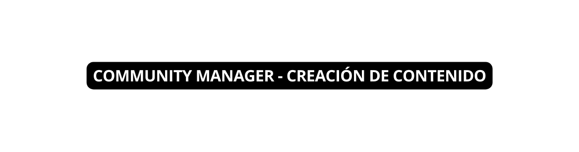COMMUNITY MANAGER CREACIÓN DE CONTENIDO